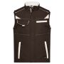 Workwear Softshell Vest - COLOR - brown/stone S