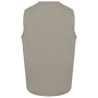 Gilet polykatoen multizakken Beige XS