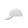 6 Panel Double Sandwich Cap natural/navy/dark khaki one size