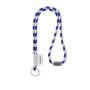 Polyester 2-kleurige koord-lanyard met full color label