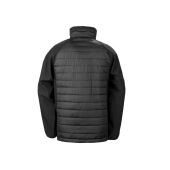 BLACK COMPASS PADDED SOFTSHELL JACKET, BLACK/BLACK, 4XL, RESULT