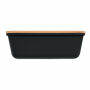 THURSDAY - Lunchbox PP bamboe deksel 1L - Zwart