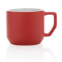 Keramische moderne mok 350 ml, rood