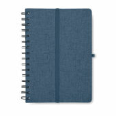 STRATA - A5 notitieboekje met telefoonhoude - Blauw
