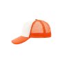 5 Panel Polyester Mesh Cap white/neon orange one size