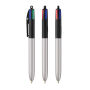 BIC® 4 Colours Glacé with Lanyard 4 Colours Glacé BP LP Silver_UP black_RI black