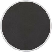 Alcor opvouwbare magnetische telefoonstandaard van gerecycled plastic met bamboedetails - Wit