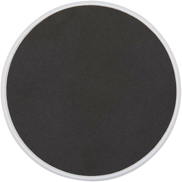 Alcor opvouwbare magnetische telefoonstandaard van gerecycled plastic met bamboedetails - Wit Alcor opvouwbare magnetische telefoonstandaard van gerecycled plastic met bamboedetails - Wit