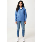 IQONIQ Abisko gerecycled katoen hoodie met rits, heather blue (XXS)