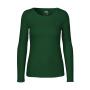 LADIES LONG SLEEVE TEE-SHIRT, BOTTLE GREEN, XXL, NEUTRAL