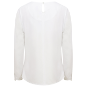 Blouse met lange mouwen White 3XL