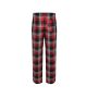 MEN'S TARTAN LOUNGE TROUSERS, RED/NAVY CHECK, XS, SKINNIFIT MEN