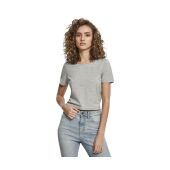 LADIES CROPPED TEE, WHITE SAND, L, BUILD YOUR BRAND