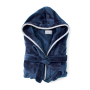 VINGA Louis luxury plush RPET robe size L-XL, navy