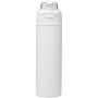 Theron 800 ml RCS enkelwandige gerecyclede roestvrijstalen waterfles, een deksel met dubbele functie en een uitklapbaar rietj - Wit Theron 800 ml RCS enkelwandige gerecyclede roestvrijstalen waterfles, een deksel met dubbele functie en een uitklapbaar rietj - Wit