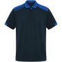 Samurai 160 g/m2 unisex antibacteriële polo met korte mouwen - Marineblauw/Koningsblauw - S