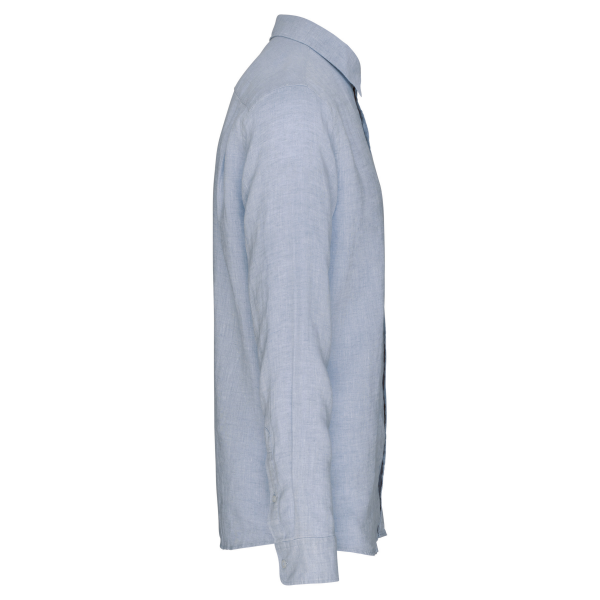 Chemise en lin homme Linen Blue L Chemise en lin homme Linen Blue L