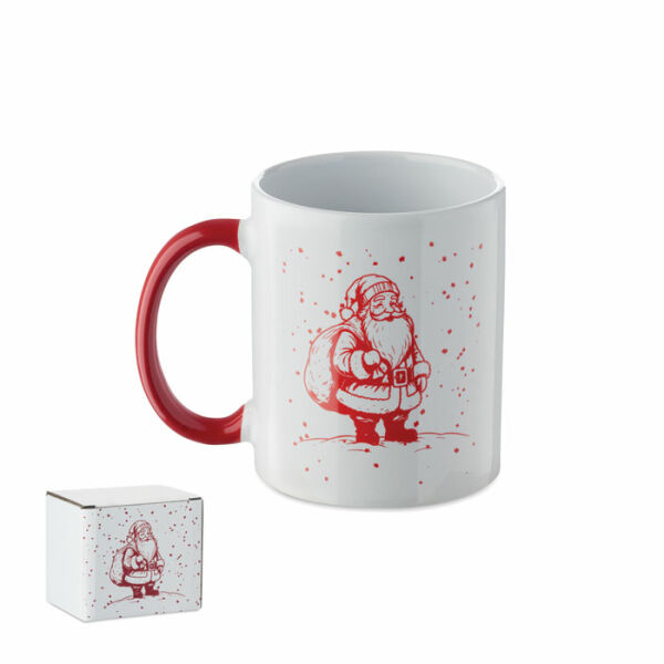 FESTIMUG - Keramische kerst mok 300ml - Wit/rood FESTIMUG - Keramische kerst mok 300ml - Wit/rood