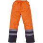 Hi vis waterproof over trousers Hi Vis Orange/Navy S