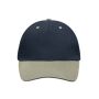 5 Panel Sandwich Cap navy/beige/navy