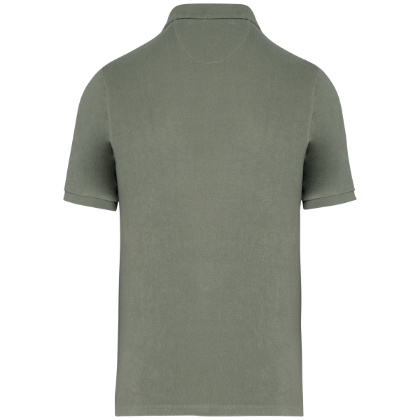 Ecologische badstof herenpolo Almond Green XS Ecologische badstof herenpolo Almond Green XS