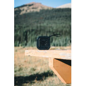 3W RCS gerecycled plastic draadloze Sunwave solar speaker, zwart