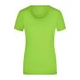 Ladies' Stretch Round-T lime-green M