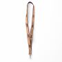 Zeefdruk lanyard van kurk en polyester Zeefdruk lanyard van kurk en polyester