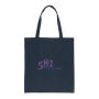 Impact AWAREâ„¢ gerecycled katoenen draagtas 145gsm, donkerblauw Impact AWAREâ„¢ gerecycled katoenen draagtas 145gsm, donkerblauw