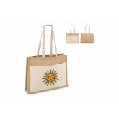 Jute Tote bag OEKO-TEX® 45 x 12 x 35cm 320g/m² - Ecru