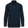 Overhemd safari lange mouwen Navy M