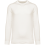 Eco-friendly unisex French Terry dropped shoulders round neck sweatshirt Ivory XL