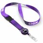Afneembare polyester sublimatie badge‑reel keycord Afneembare polyester sublimatie badge‑reel keycord