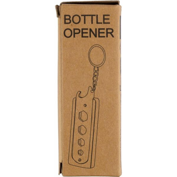 Bamboe sleutelhanger Klaus bruin Bamboe sleutelhanger Klaus bruin