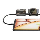 Zens Pro 3 140 W USB C 3 in 1 oplaadkabel - Zwart