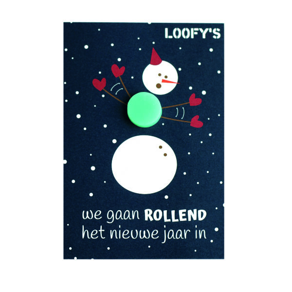 Loofy's Zeep kaart - Sneeuwpop