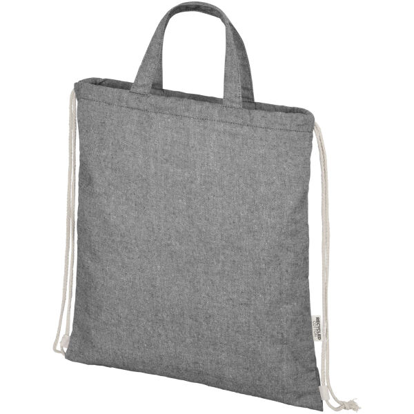 Pheebs 150 g/m² drawstring backpack - Heather black