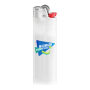 BIC® J26 Aansteker J26 Lighter BO white translucent_BA white _FO red_HO chrome