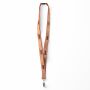 Zeefdruk lanyard van kurk en polyester