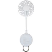 Ventio draagbare ventilator van gerecycled plastic met magneet - Wit