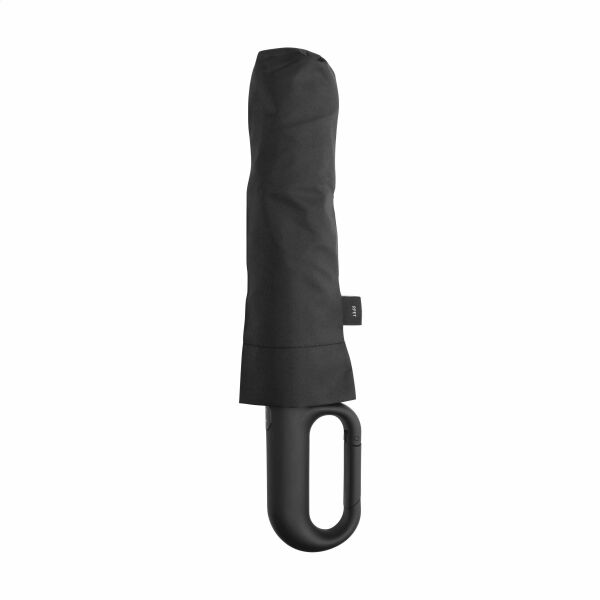 Carabiner RCS RPET parapluie pliable 21 inch - noir Carabiner RCS RPET parapluie pliable 21 inch - noir