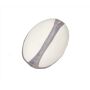 ZIPPIE RUGBY BALL, WHITE / GREY, M, MUMBLES