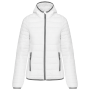 Ladies' lightweight hooded padded jacket White XS Ladies' lightweight hooded padded jacket White XS
