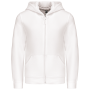 Kinder sweatvest met capuchon White 6/8 jaar