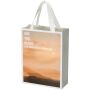 Smartfold papieren tas van 210 g/m² met lintgrepen en een glanzende laminaatlaag - 24 x 10 x 32 cm - Wit Smartfold papieren tas van 210 g/m² met lintgrepen en een glanzende laminaatlaag - 24 x 10 x 32 cm - Wit