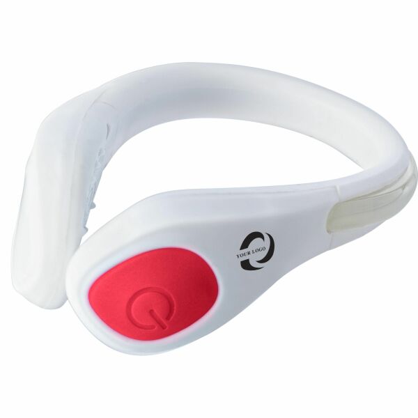 ABS en siliconen schoenclip Rosanna wit/rood ABS en siliconen schoenclip Rosanna wit/rood