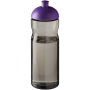 H2O Active® Eco Base 650 ml sportfles met koepeldeksel - Charcoal/Paars