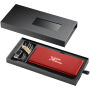 SCX.design P15 5000 mAh powerbank met oplichtend logo - Mid red