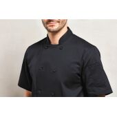 Short Sleeve Chefs Jacket Black 4XL