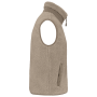 Ecologische uniseks bodywarmer van sherpa Wet Sand / Driftwood XXL